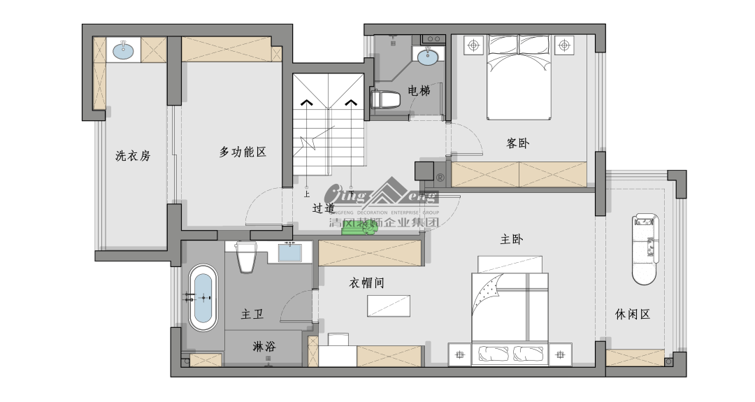 賞·析|300㎡輕法混搭風，時尚溫馨感拉滿！