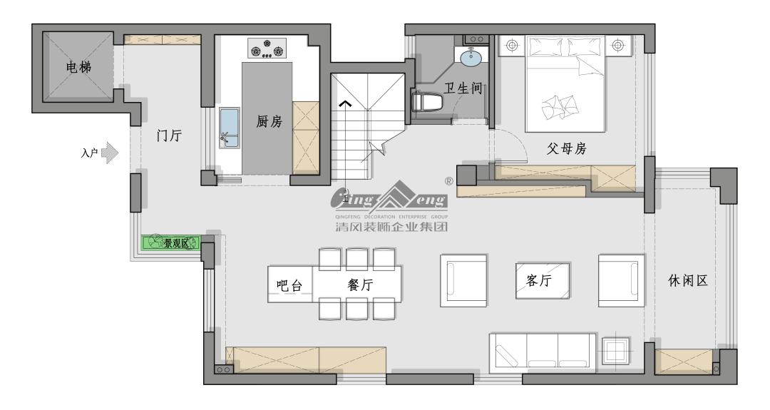 賞·析|300㎡輕法混搭風，時尚溫馨感拉滿！
